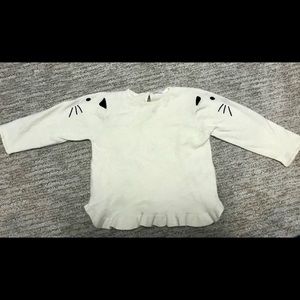 Zara toddler girls cat sweater